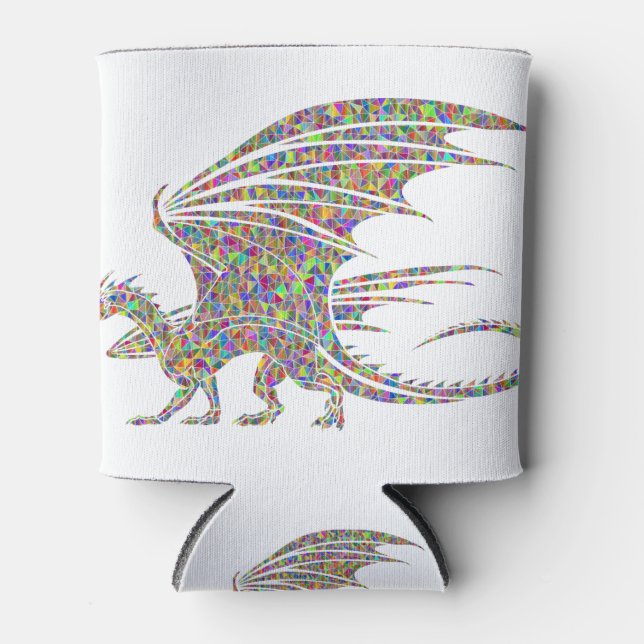 Porta-lata Rainbow Dragon Tribal Tattoo Idée cadeau (Frente)