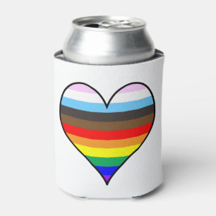 Porta-lata Rainbow Heart