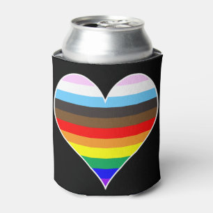 Porta-lata Rainbow Heart