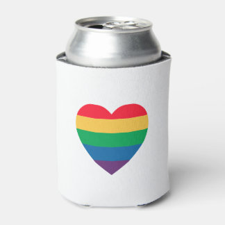 Porta-lata Rainbow Heart Cooler