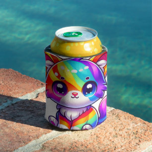 Porta-lata Rainbow Kitten