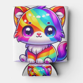 Porta-lata Rainbow Kitten