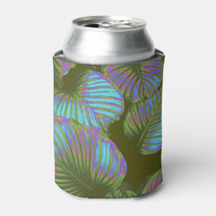 Porta-lata Rainbow Tropical Leaves
