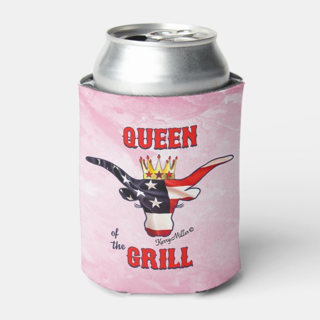 Porta-lata Rainha do Grill - Vaca Longhorn (Can Front)