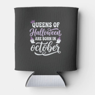 Porta-lata Rainhas do Halloween Nascidas em Outubro Aniversár