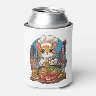 Porta-lata Ramen Neko � Engraçada Comida de carne de chef