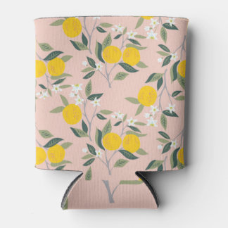 Porta-lata Ramificações Laranja Brilhantes: Padrão Vintage