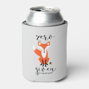 Porta-lata Raposa Zero Fornecida Fox Engraçada Personalizada