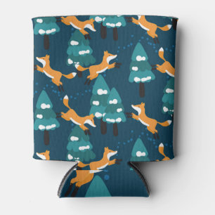 Porta-lata Raposas Cuecas: Vintage Encantadora Sem Serras