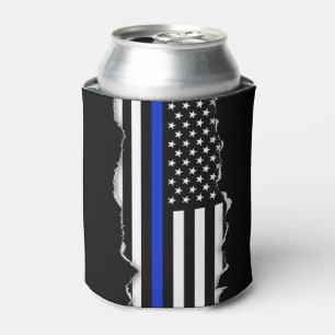 Porta-lata Rasgado para fora olhe a bandeira americana fina