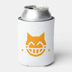 Porta-lata Rasgos do gato de Emoji da alegria