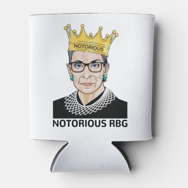 Porta-lata RBG BLACK - Ruth Bader Ginsburg (Frente)