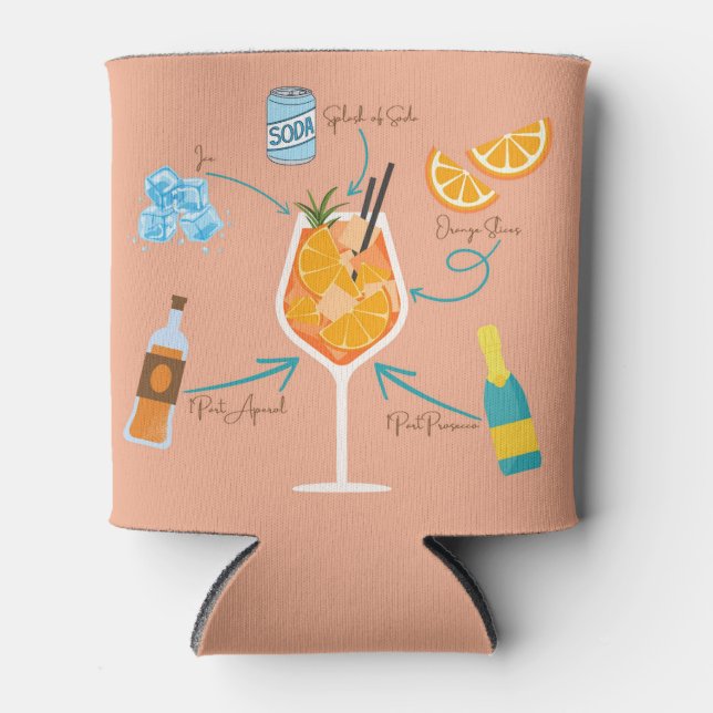 Porta-lata Receita de Aperol (Frente)