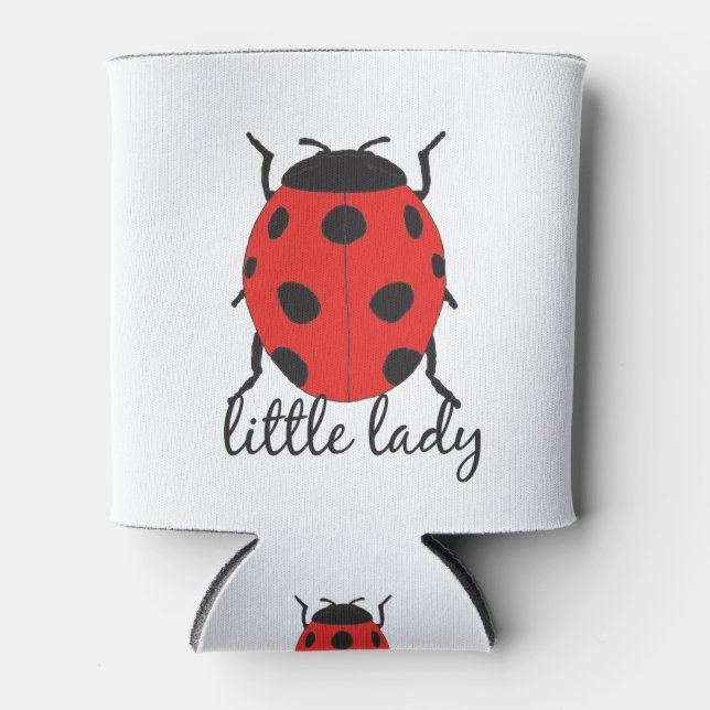 Porta-lata Red & Black Baby Ladybug Ensino Vermelho Escorrega (Frente)
