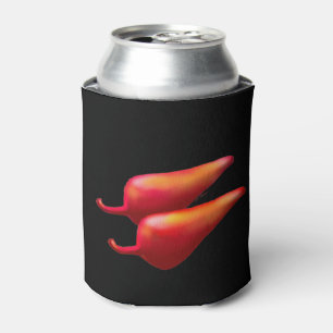 Porta-lata Red Chili Peppers White pode resfriar