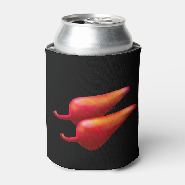 Porta-lata Red Chili Peppers White pode resfriar (Can Front)