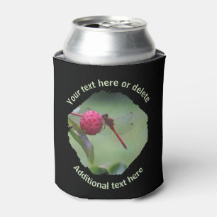 Porta-lata Red Dragonfly Nature Personalizado