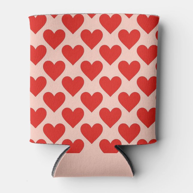 Porta-lata Red, traditional Valentine's day heart (Frente)