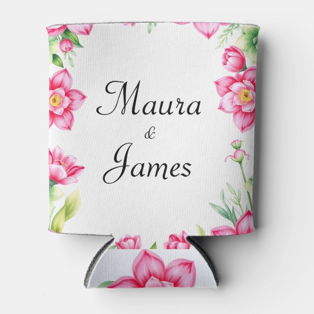 Porta-lata Refrigeração da ventoinha rosa (Frente)