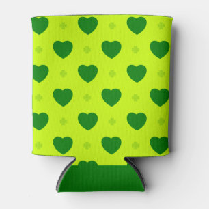 Porta-lata Refrigerador de Bebidas Shamrock Hearts
