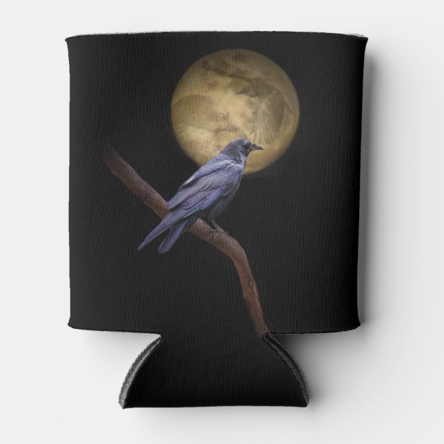 Porta-lata Refrigerador de Lata ou Garrafa Raven Gothic (Frente)