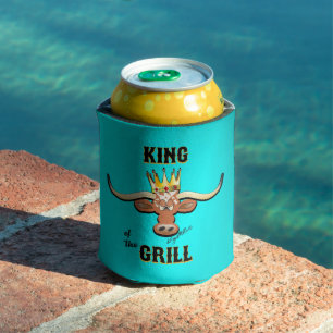 Porta-lata Rei Da Grelha - Resfriador De Lata De Longhorn Ste