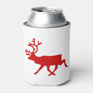 Porta-lata Reindeer Vermelho / Silhueta das Caraíbas