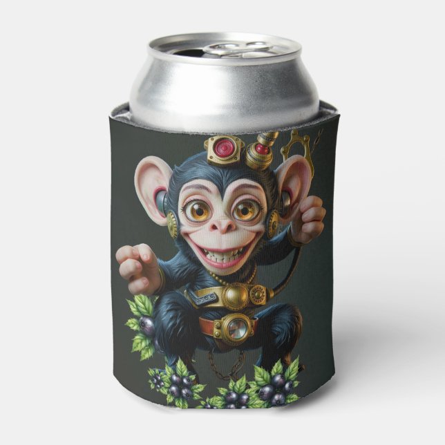 Porta-lata Relógio Guardião da Caverna – O Macaco Sussurrante (Can Front)