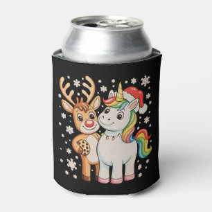 Porta-lata Rena Unicórnio Natal Época de Natal
