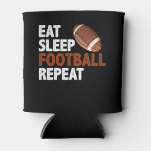 Porta-lata Repetição de futebol do Eat Sleep
