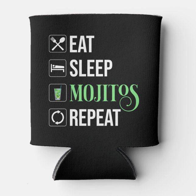 Porta-lata Repetir Mojitos de Sono (Frente)