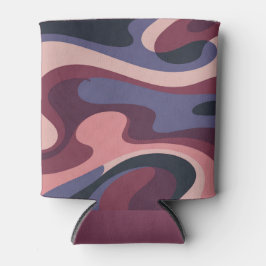 Porta-lata Resfriador de Lata com Redemoinhos Camuflados Rosa