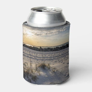 Porta-lata Resfriador de Lata do Pôr do Sol no Molhe da Praia