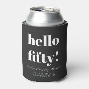 Porta-lata Resfriador de Lata Personalizado Preto Moderno 50º