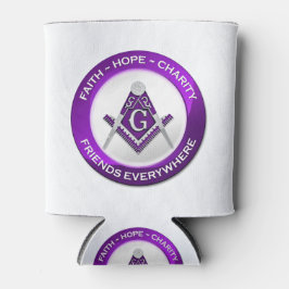 Porta-lata Resfriador Maçônico Roxo