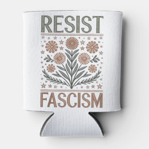 Porta-lata Resistência ao fascismo Transgênero Floral LGBTQ A