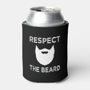 Porta-lata Respeite a camisa engraçada dos homens da barba