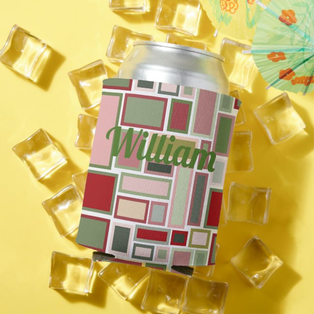 Porta-lata Retângulos de Natal Boho (Verão in situ)