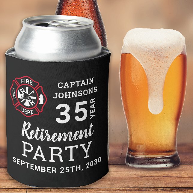 Porta-lata Retirada de Bombeiro Maltês Personalizada (Criador carregado)