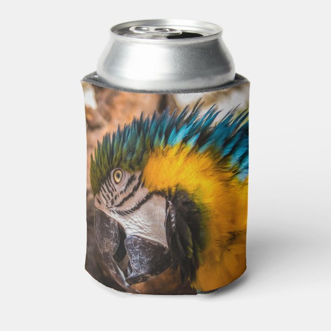 Porta-lata Retrato de arara azul e amarela (Can Back)