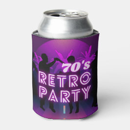 Porta-lata Retro 80s Disco Dance Party Neon Purple Funky