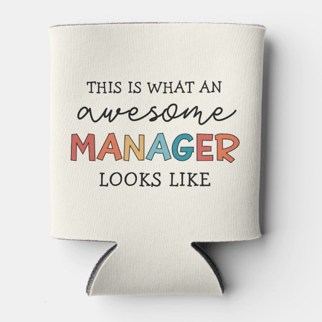 Porta-lata Retro Awmanutenção Manager Funny (Frente)