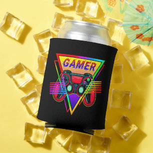 Porta-lata Retro Colorido Arco-Íris Gamer Computador Jogos