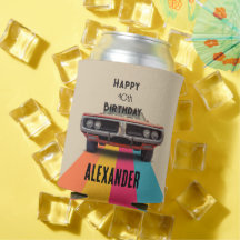 Retro de Vintage Personalizável para aniversário d