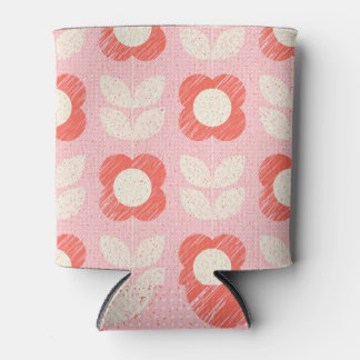 Porta-lata Retro Escandinavo Espalhado Floral Espalhado Sem C