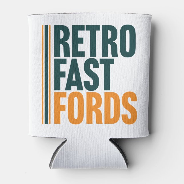 Porta-lata Retro Fast Fords Can Cooler (Frente)