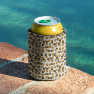 Porta-lata Retro Harvest Gold  Pontos Meados do Século  