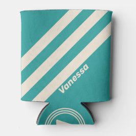 Porta-lata Retro Sea Breeze Três Listras com Nome