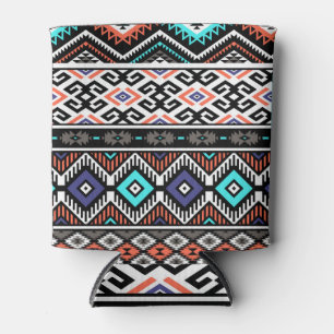 Porta-lata Retro Tribal Navajo: Geométrico Sem Vista.
