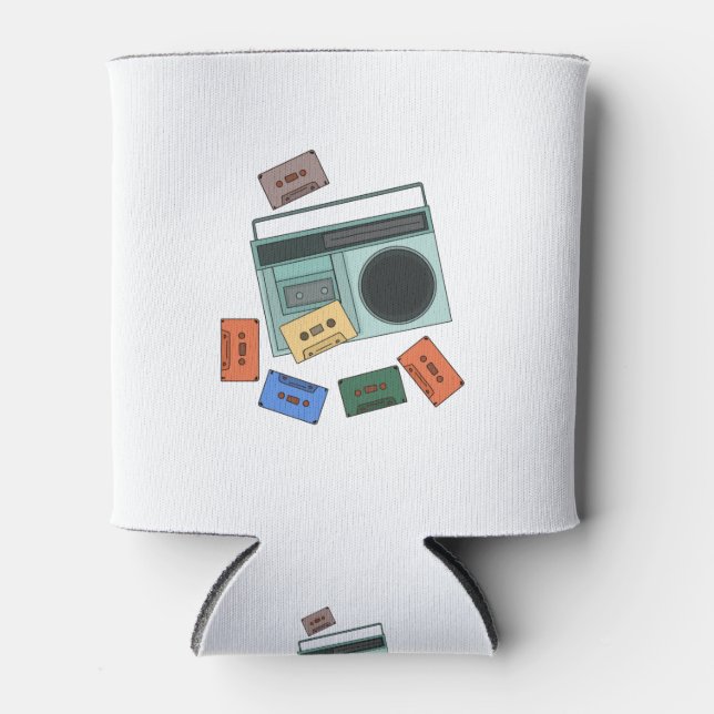 Porta-lata Retro Vintage anos 80 Music (Frente)